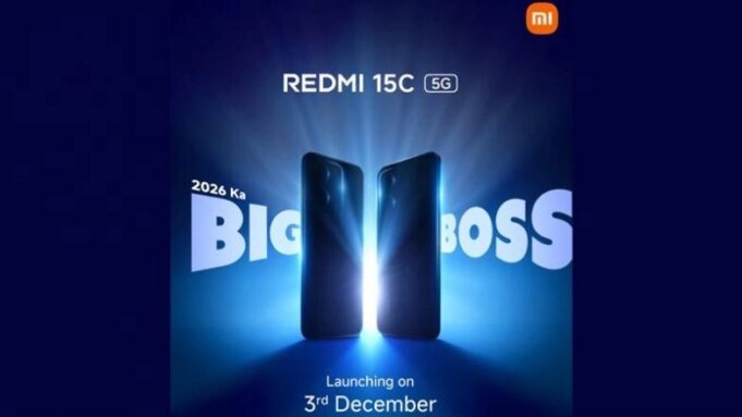 Lançamento do REDMI 15C 5G na Índia em 3 de