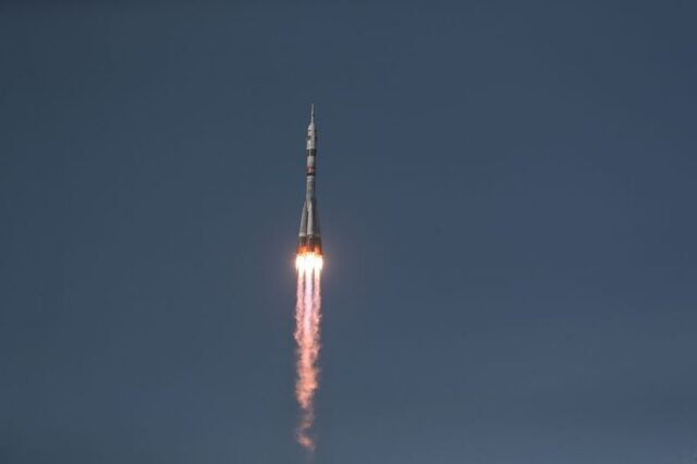 Plataforma de lançamento de Baikonur danificada após o lançamento da